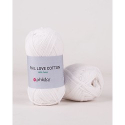 phildar love coton blanc