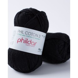phildar coton 3 noir